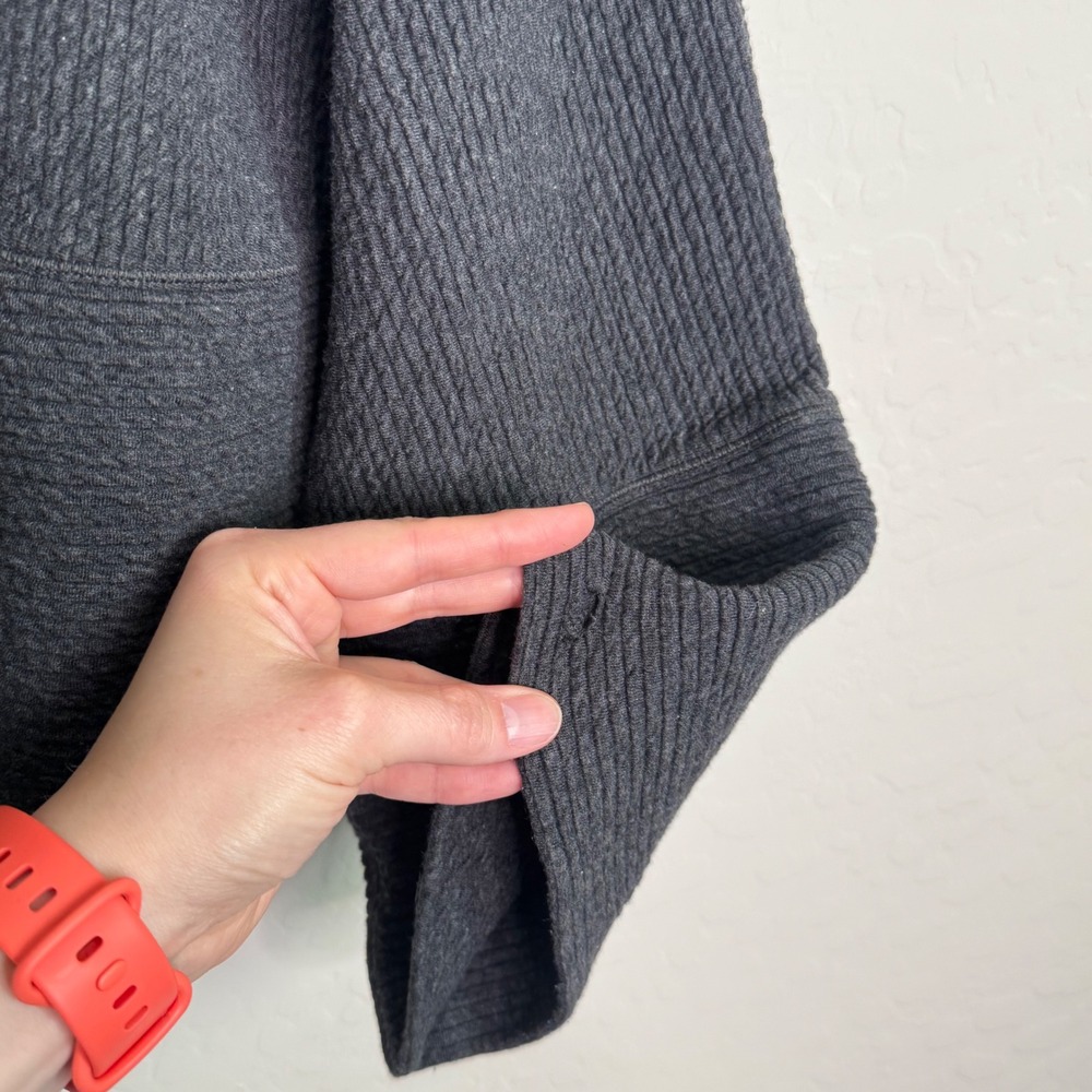 Lululemon Retreat Yourself Pullover Gray Hooded Sweatshirt L/XL Gym Boxy Cozy - Picture 6 of 10